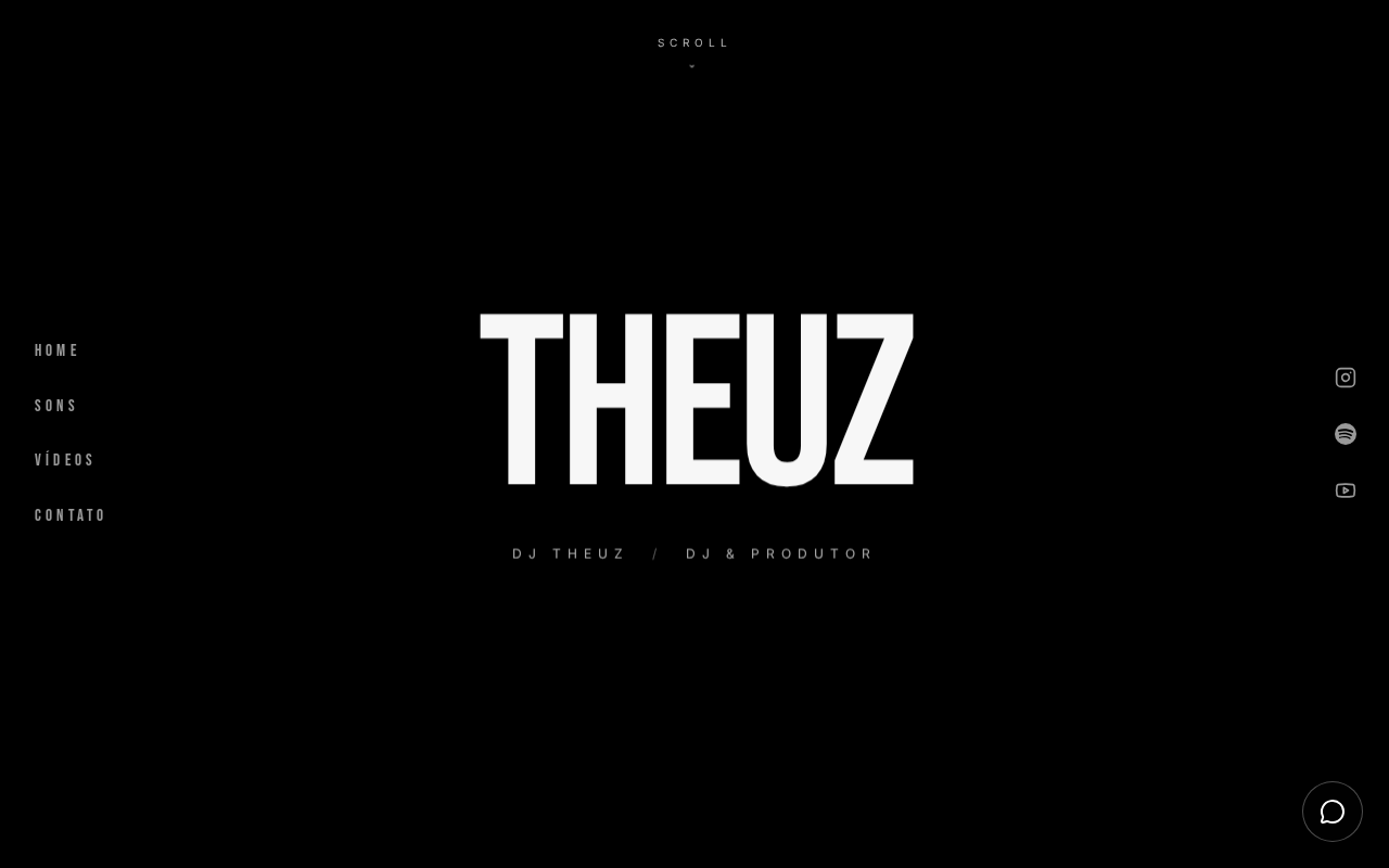 Preview do site DJ Theuz